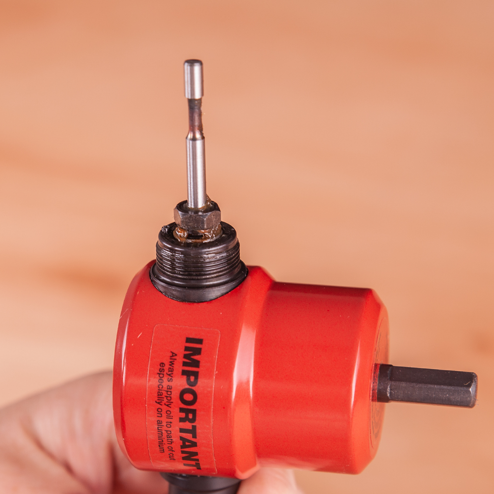 The punch is housed in the die.